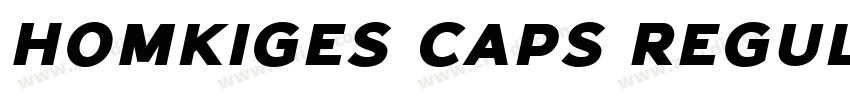 Homkiges Caps Regula字体转换